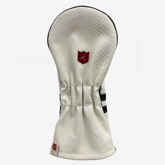 Timeless Headcover: White Boa + Pitch Black + Pitch Black Piping