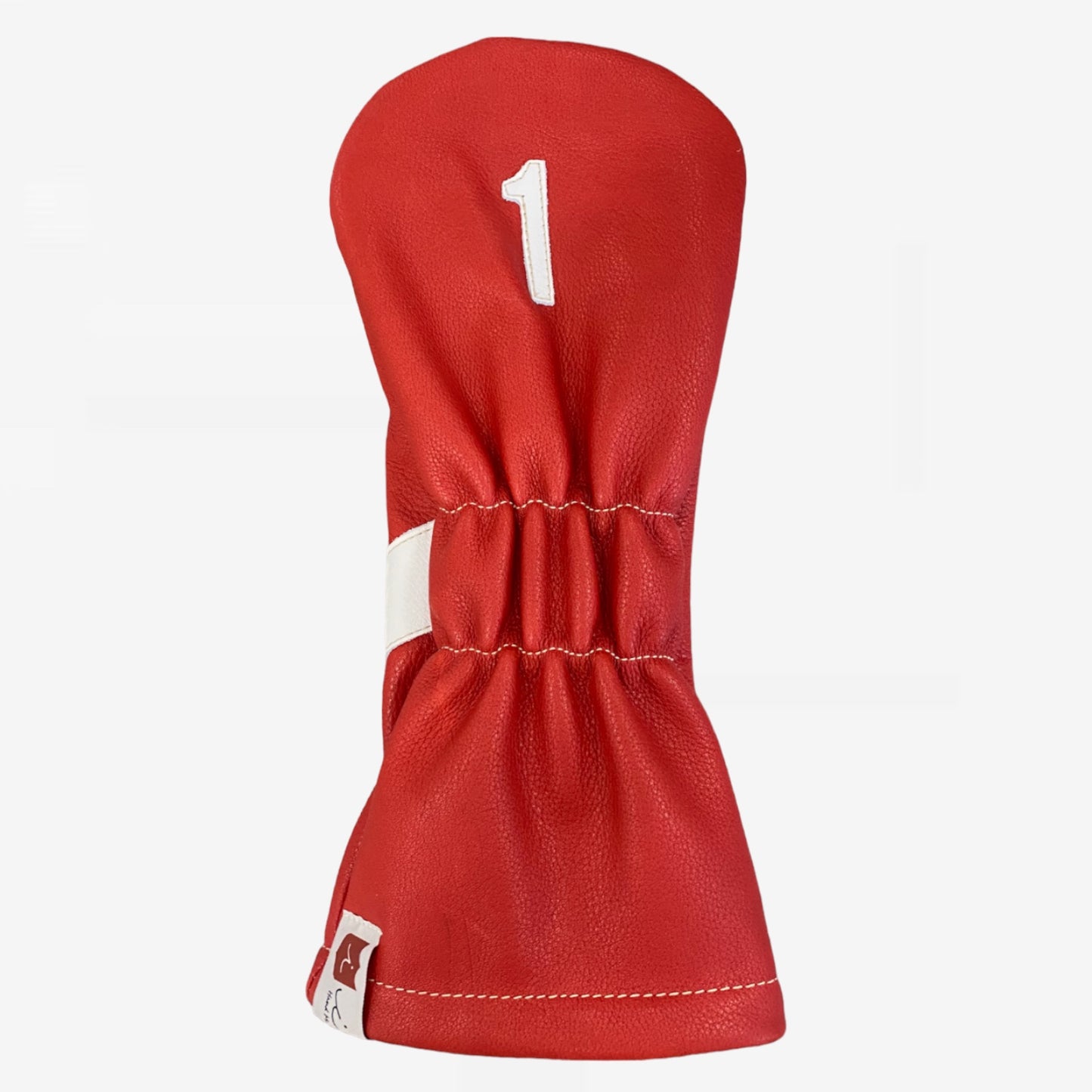 Royal Headcover: Sunday Red + Pure White