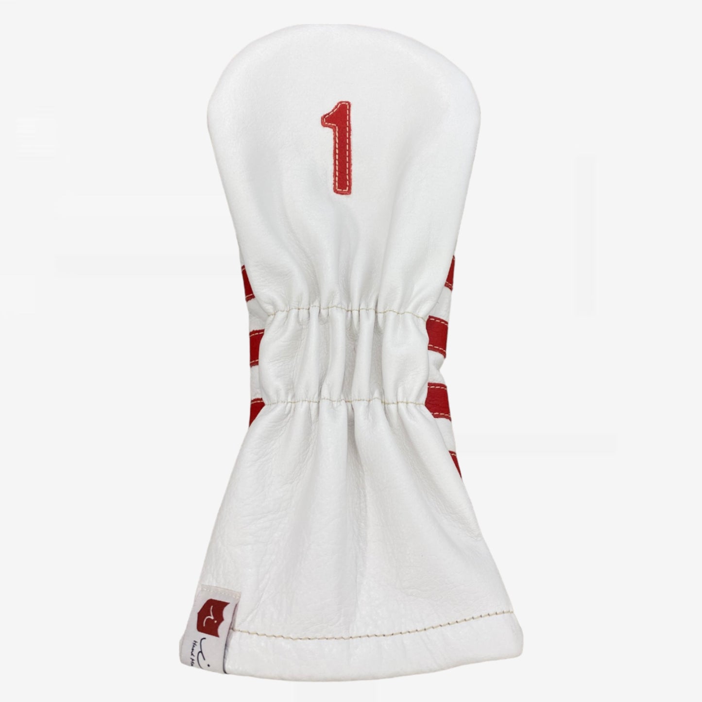 Polo Headcover: Pure White + Sunday Red