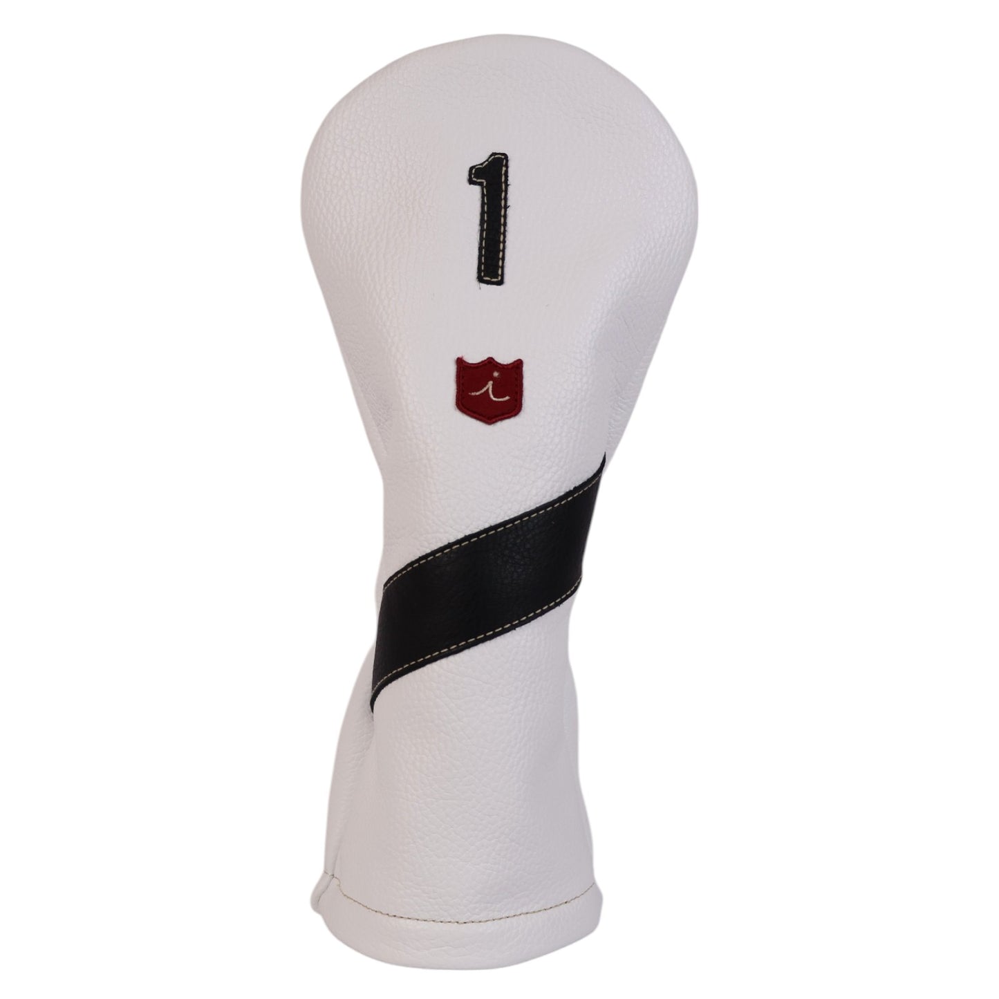 Royal Headcover: Pure White + Pitch Black