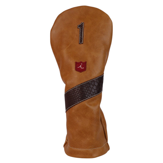 Royal Headcover: Caramel + Brown Boa