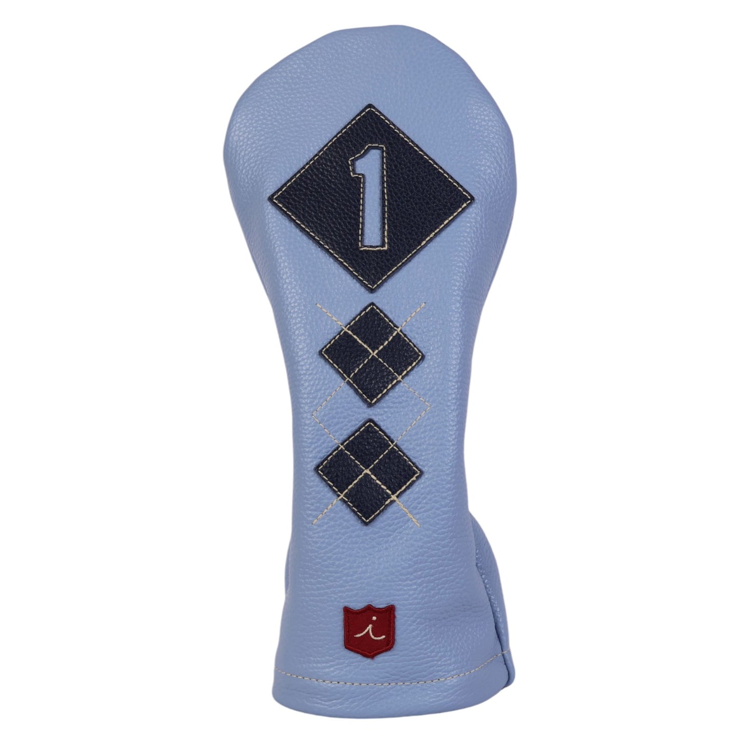 Argyle Headcover: Carolina Blue + Navy