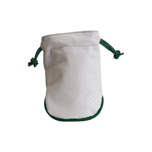 Valuables Pouch: White Boa + Masters Green