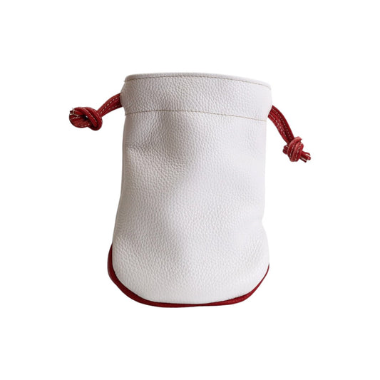 Valuables Pouch: Pure White + Sunday Red / Navy