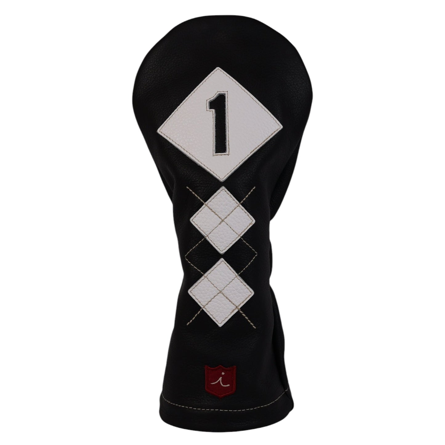 Argyle Headcover: Pitch Black + Pure White