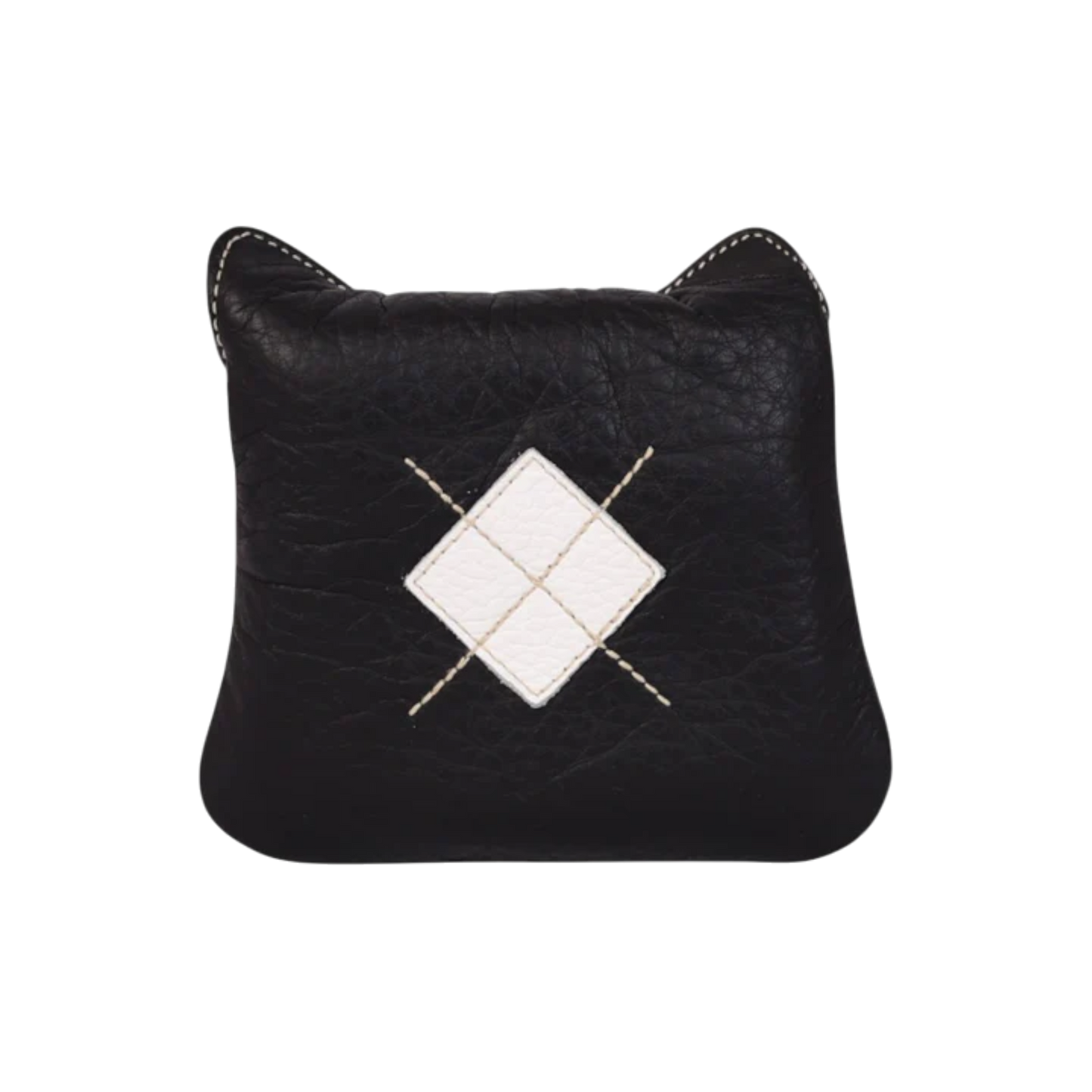 Mallet Putter: Pitch Black + Pure White argyle