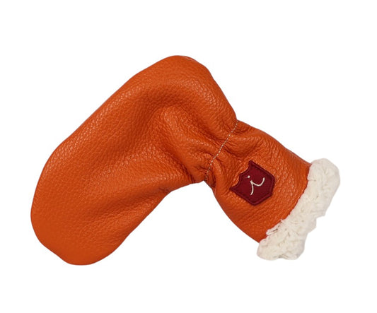 Royal Cloud Putter Cover: Bright Orange + Pure White