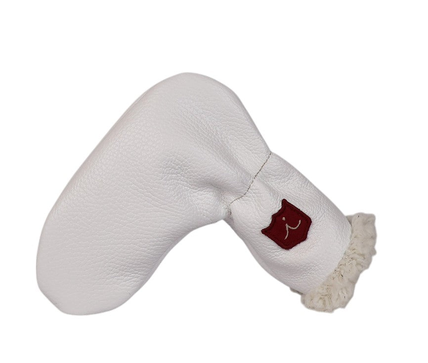 Royal Cloud Putter Cover: Pure White + Navy