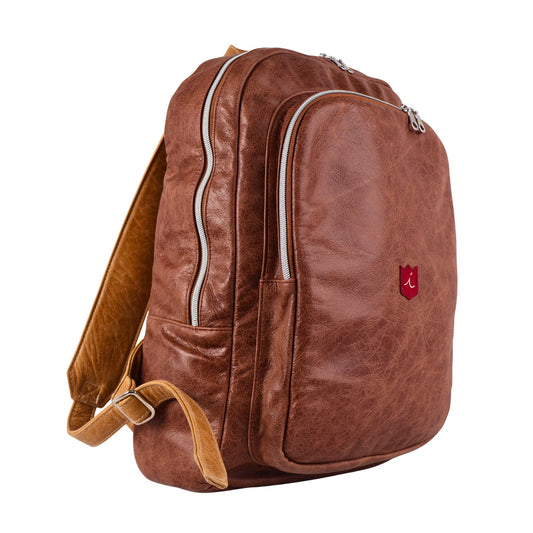 Red Label Backpack: Tobacco Brown + Carmel