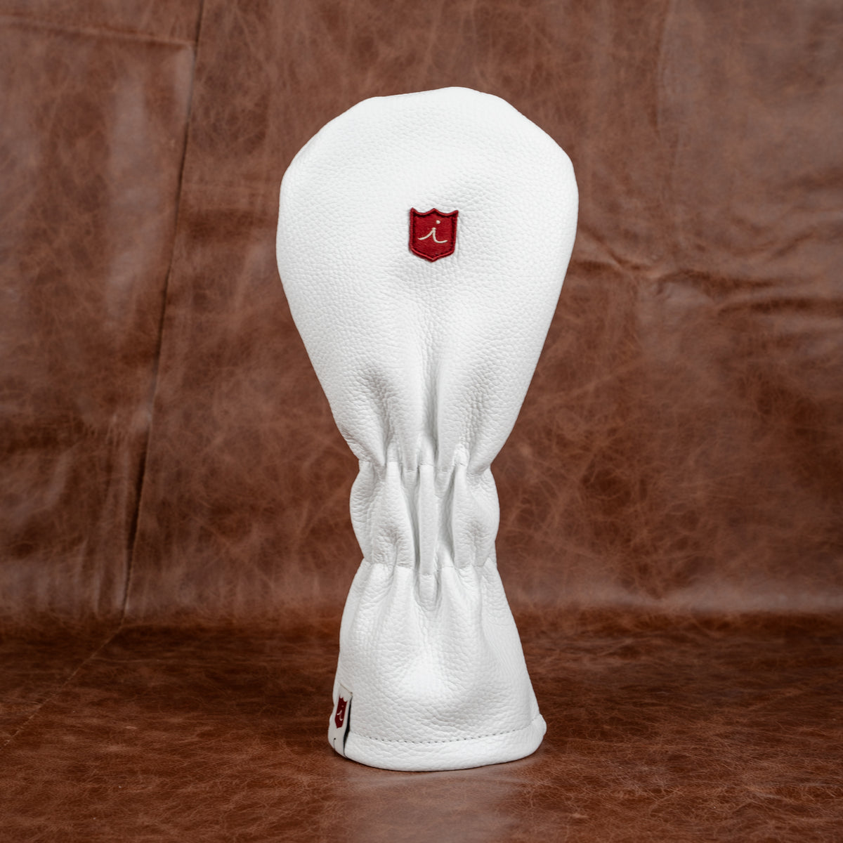 UNC White Leather Icon Driver Headcover