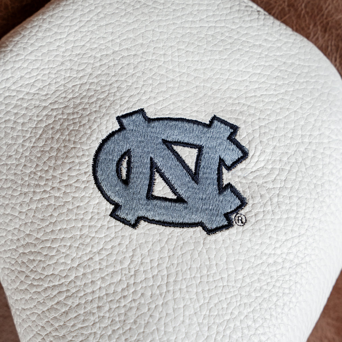 UNC White Leather Icon Driver Headcover