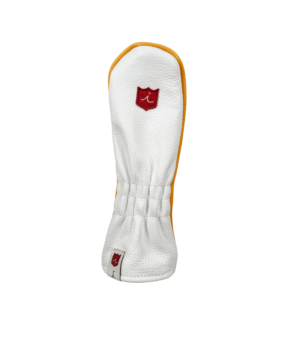 Michigan White Leather Hybrid Headcover