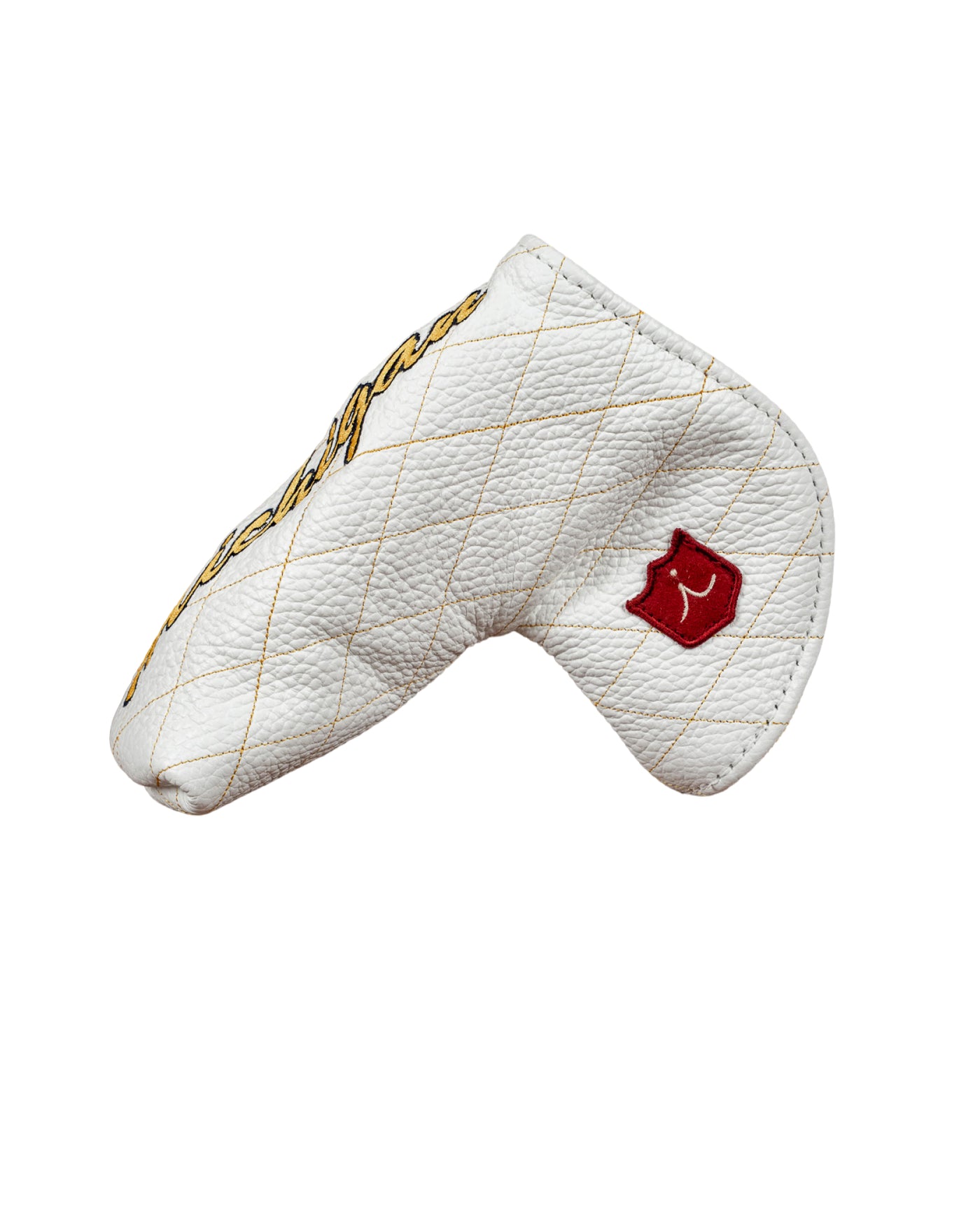 Michigan White Leather Blade Putter Cover