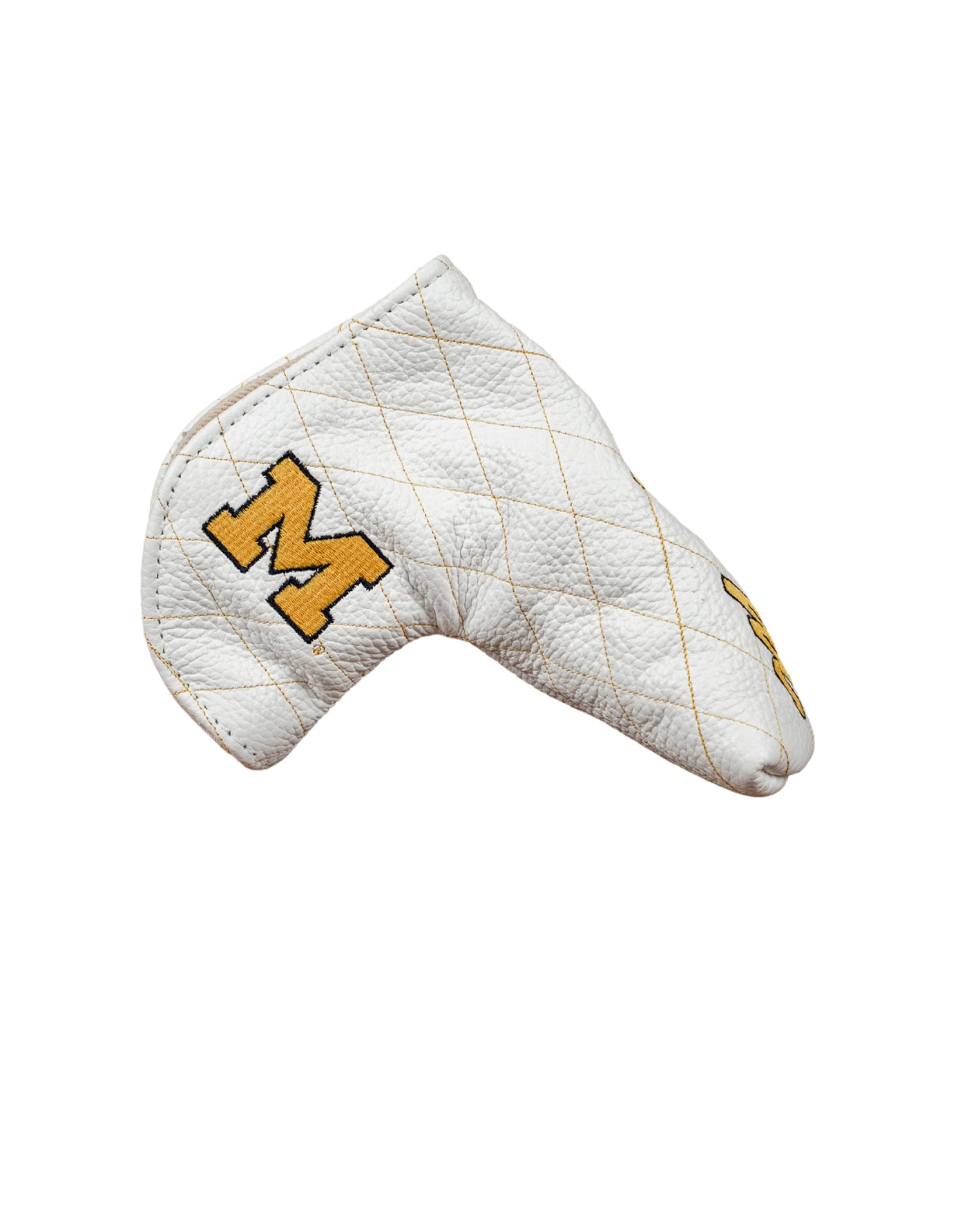 Michigan White Leather Blade Putter Cover