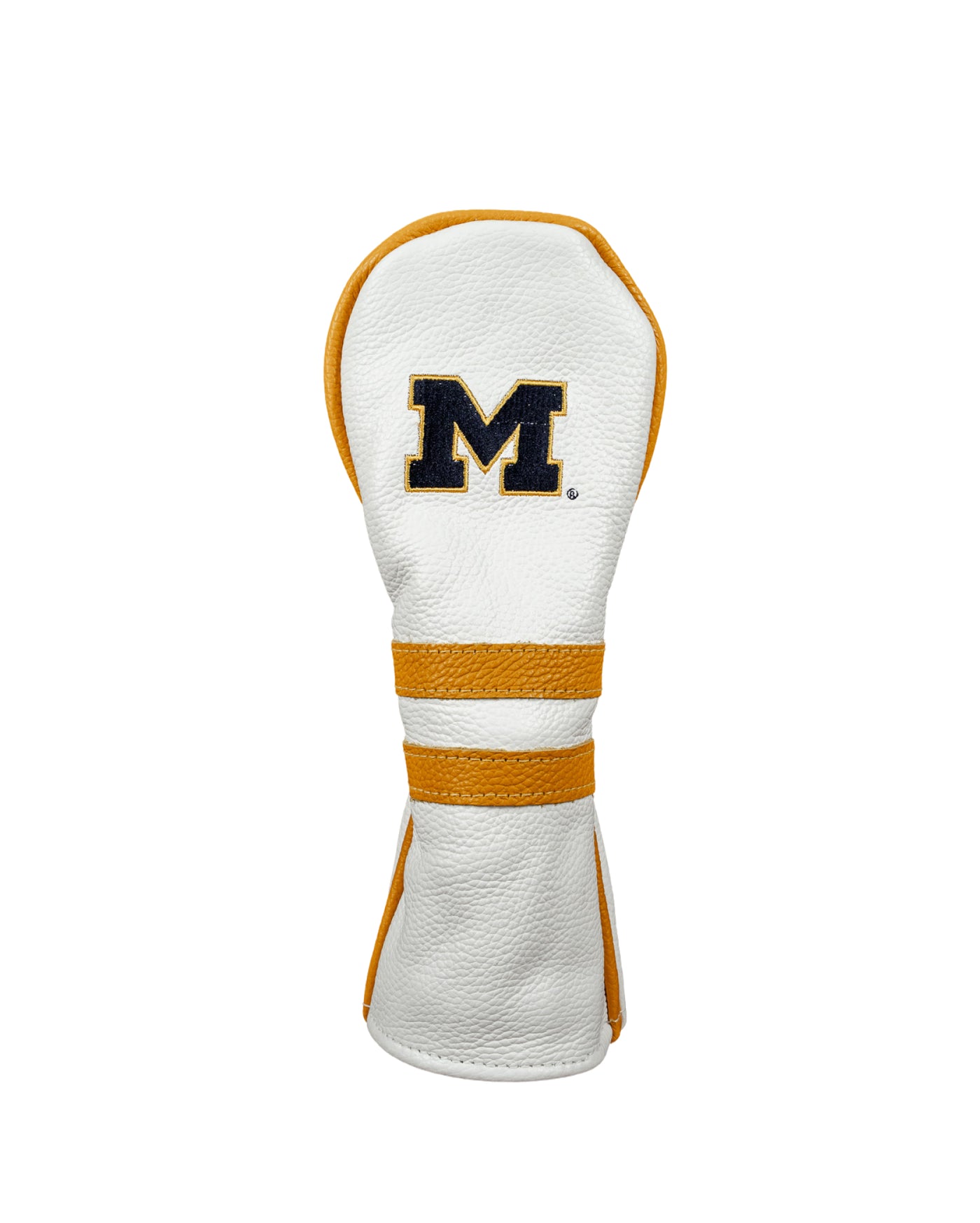 Michigan White Leather Fairway Wood Headcover