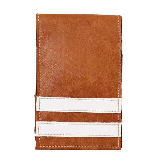 Yardage Book Cover: Carmel + Pure White