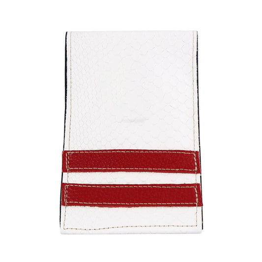 Yardage Book Cover: White Boa + Sunday Red