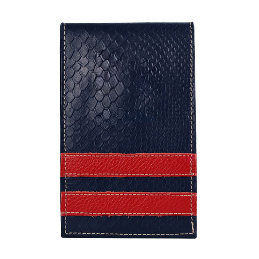 Yardage Book Cover: Navy Boa + Sunday Red