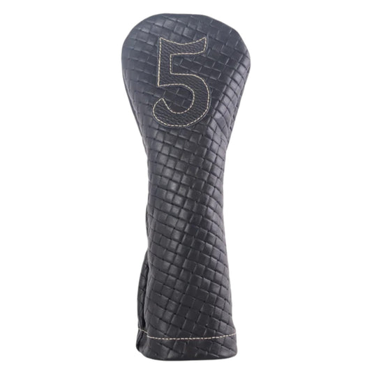 Classic Wood Headcover: Black Sassari + Pitch Black