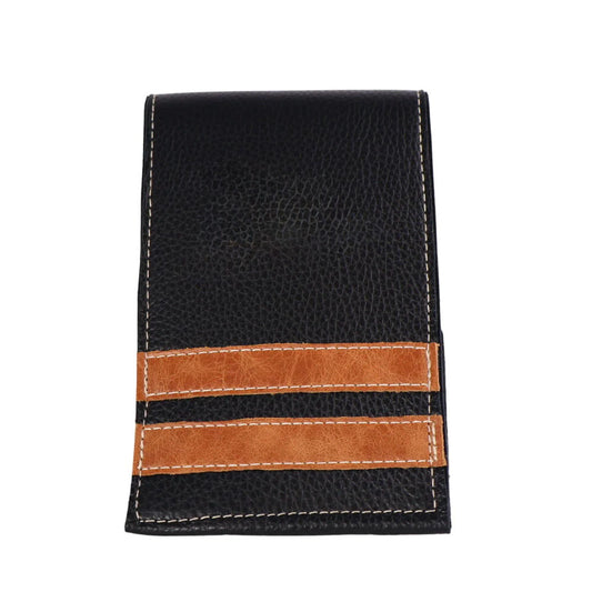 Yardage Book Cover: Pitch Black + Carmel