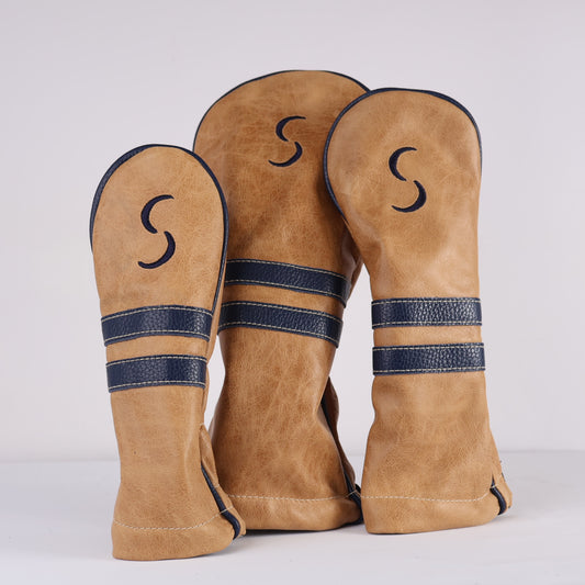 Headcover Set: Vermont Honey + Navy