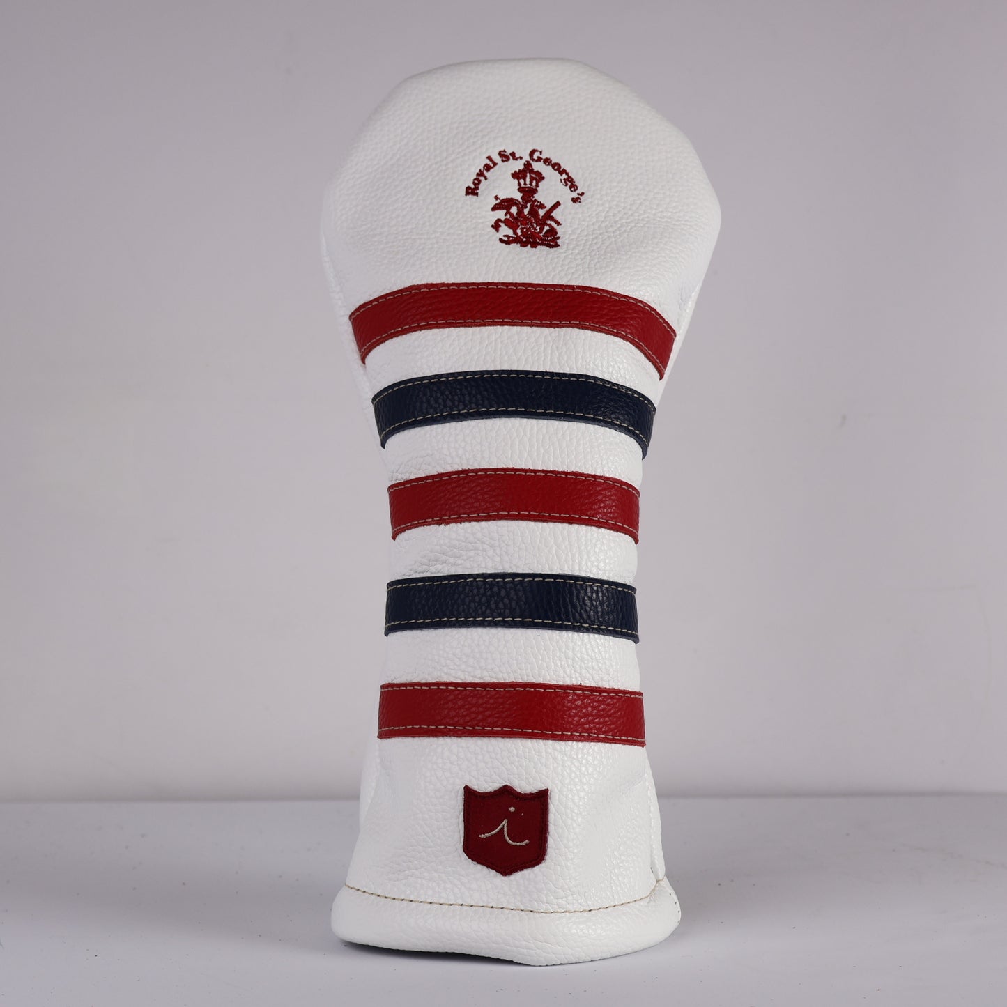 Driver Headcover: Pure White + Navy + Sunday Red