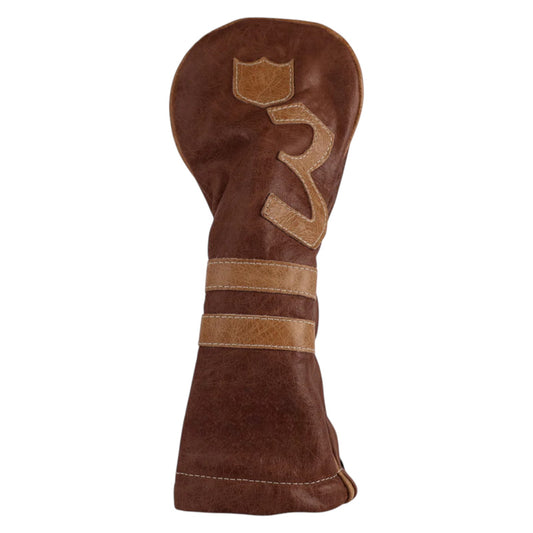 Timeless Wood Headcover: Tobacco Brown + Carmel