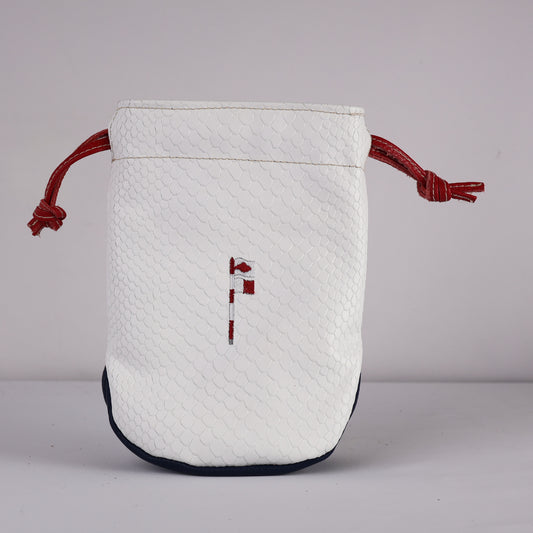 Valuables Pouch: White Boa + Sunday Red + Navy