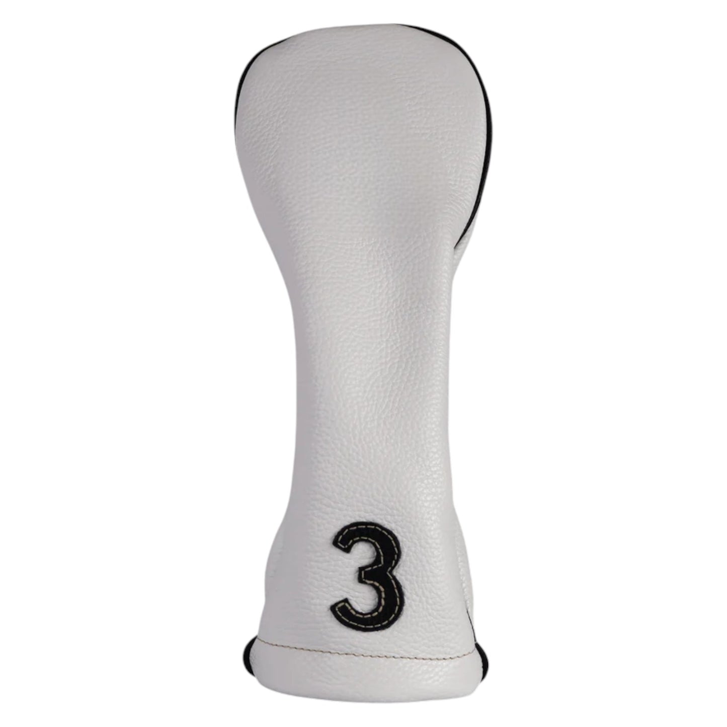 Classic Wood Headcover: Pure White + Pitch Black