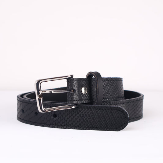 Strato 3.0 Belt: Black Boa + Black