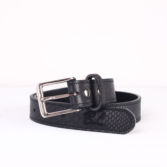 Strato 3.0 Belt: Black Boa + Black