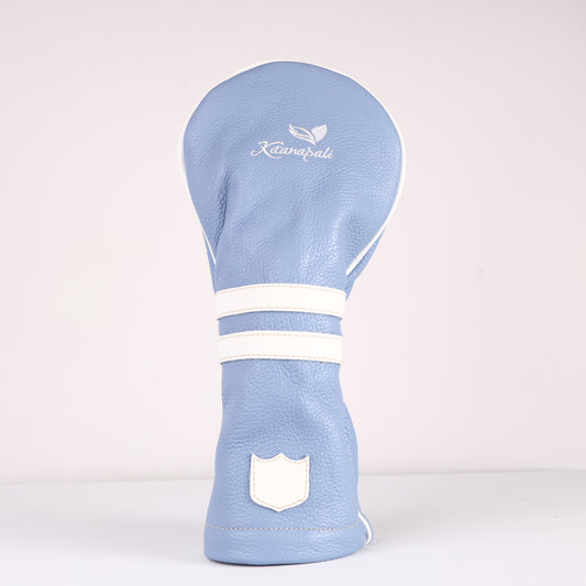 Driver Headcover: Carolina Blue + Pure White