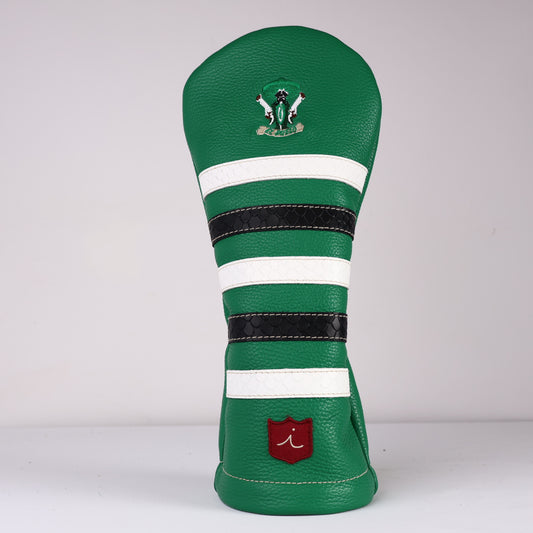 Driver Headcover: Master Green + White Boa + Black Boa