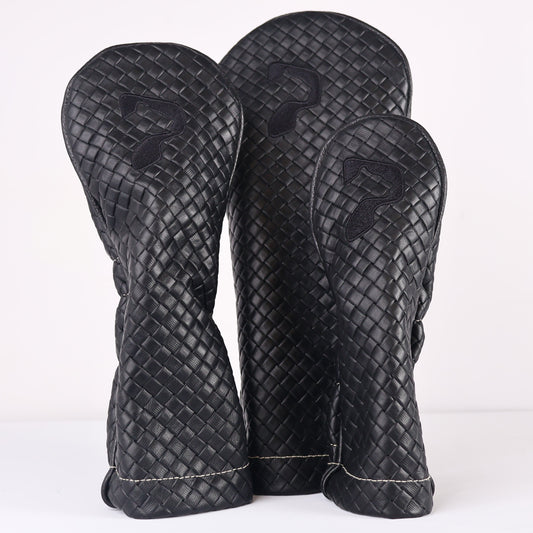 Headcover Set: Black Sassari + Pitch Black