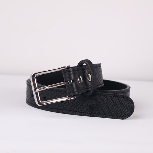 Strato 3.0 Belt: Black Boa + Black