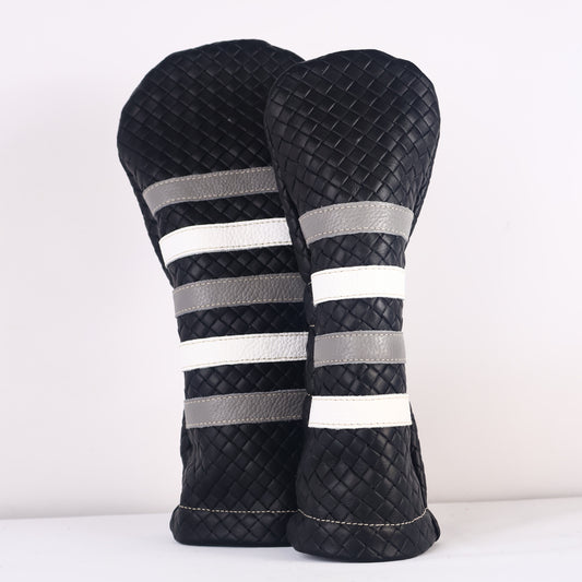 Headcover Set: Black Sassari + Granite Grey + Pure White