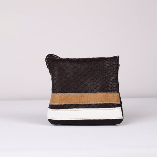 Full Mallet Headcover: Brown Boa + Vermont Honey + Pure White