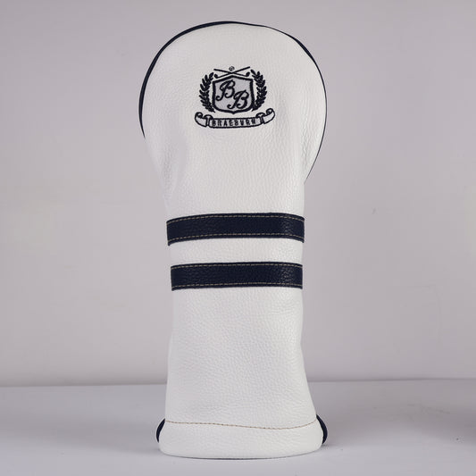 Driver Headcover: Pure White + Navy
