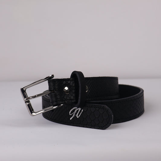 Strato 3.0 Belt: Black Boa + Black