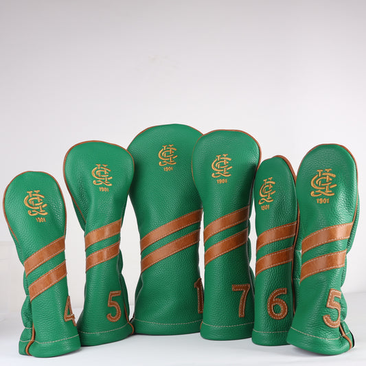 Headcover Set: Masters Green + Carmel