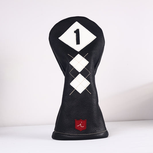 Driver Headcover: Pitch Black + Pure White