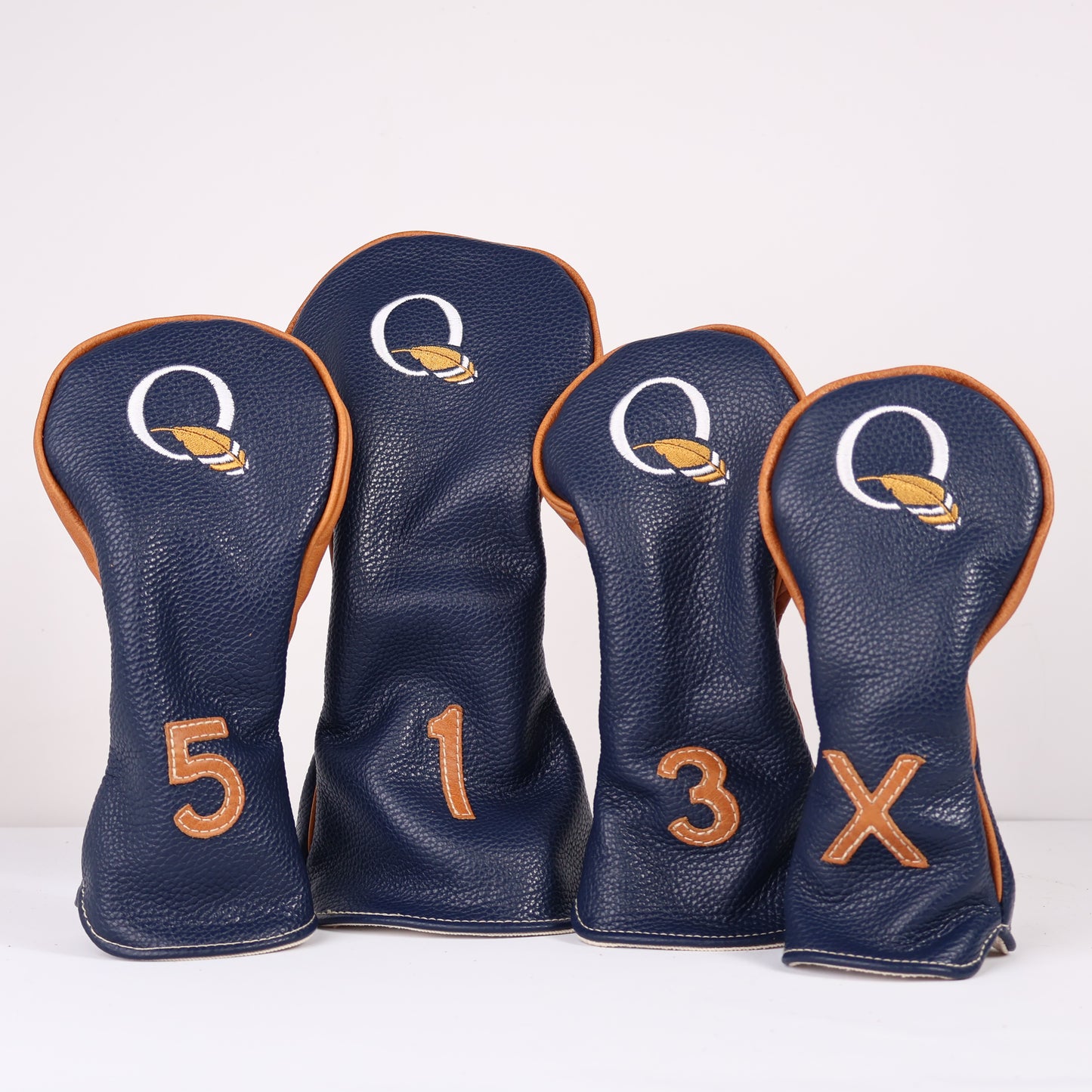 Triptych Headcover Set: Carmel + Navy