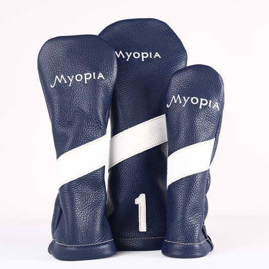 Headcover Set: Navy + Pure White