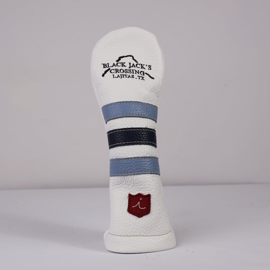 Hybrid Headcover: Pure White + Carolina Blue + Navy