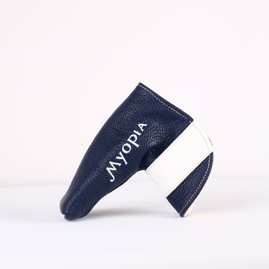 Blade Putter Headcover: Navy + Pure White