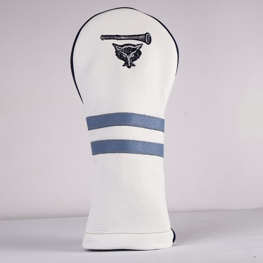 Driver Headcover: Pure White + Navy + Carolina Blue