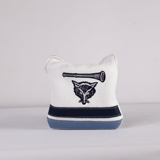Full Mallet Headcover: Pure White + Carolina Blue + Navy