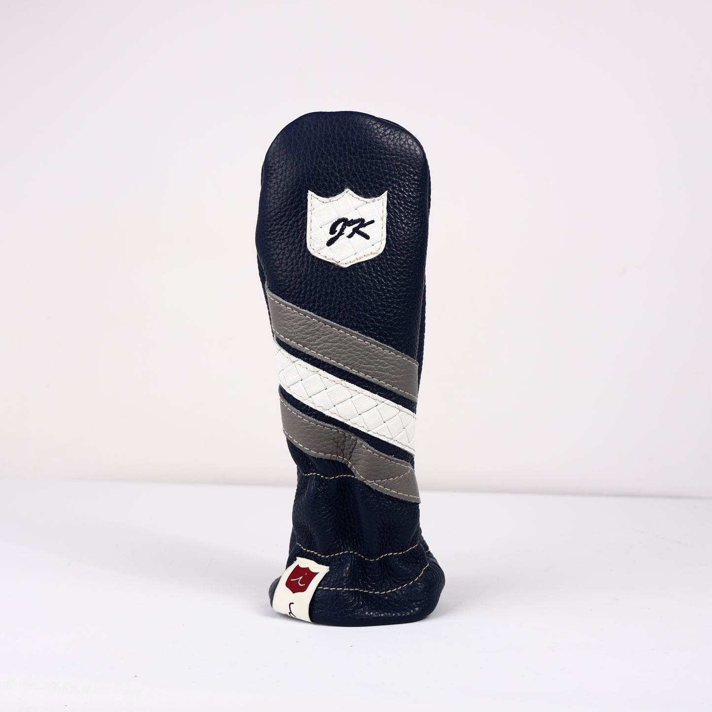Hybrid Headcover: Navy + Granite Grey + White Sassari