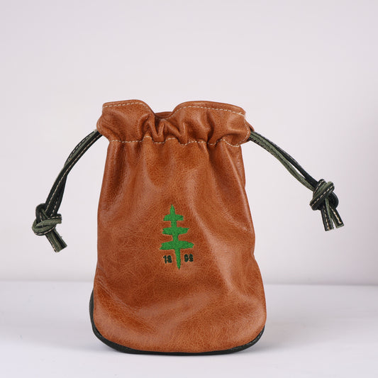 Valuables Pouch Headcover: Caramel + Olive