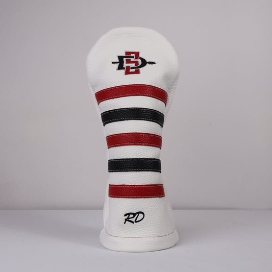 Driver Headcover:Pure White + Sunday Red + Pitch Black